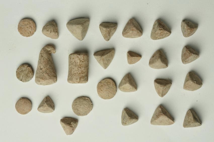 Archaeologists found clay tokens that served as records of trade