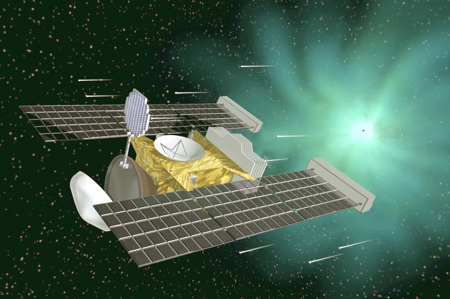 Spacecraft gather dust that come from outside solar system