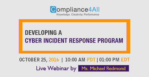 Developing a Cyber Incident Response Program in 2016 by Compliance4all