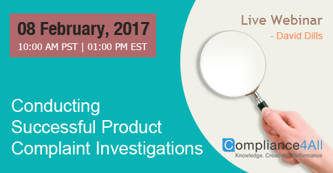 Conducting Successful Product Complaint Investigations