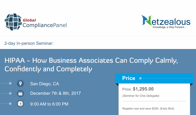 HIPAA - How Business Associates Can Comply Calmly, Confidently and Completely 2017   