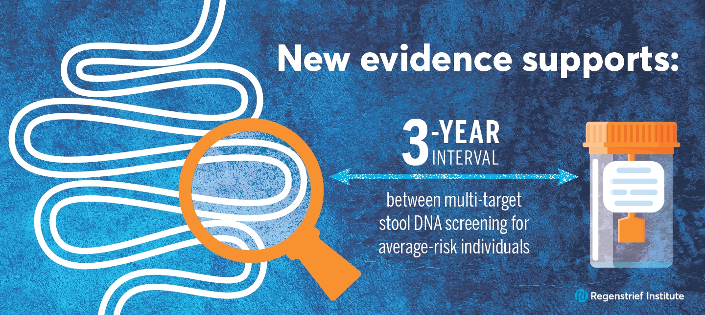 New study provides evidence for three-year interval for multi-target stool DNA screening for those at average risk of colon cancer