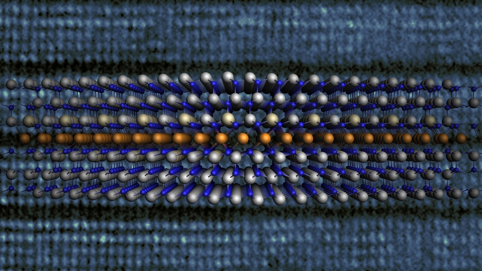 A strikingly natural coincidence: Heating gallium nitride and magnesium forms a superlattice with implications for semiconductor doping and electronic