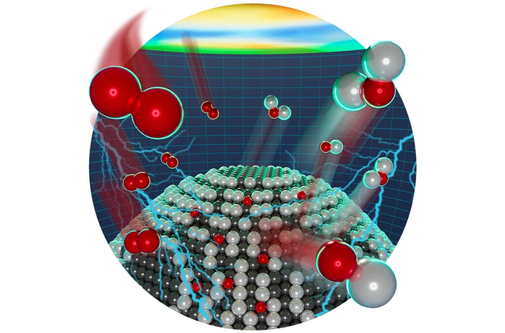 Researchers watch a single catalytic grain do work in real time